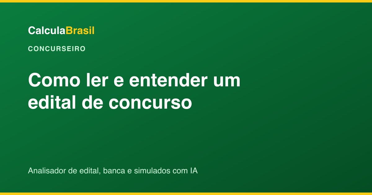 Concurseiro estudando um edital de concurso com marcador de texto